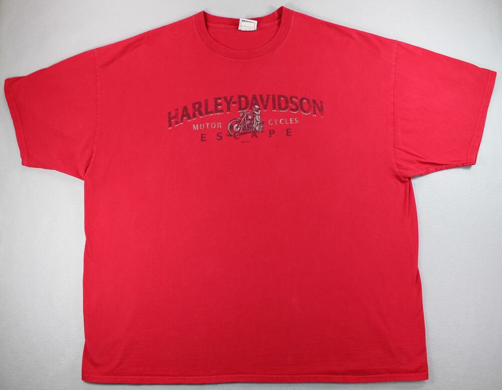 Harley Davidson Route 66 Graphic T Shirt Men's XXXL Red Hanes Beefy